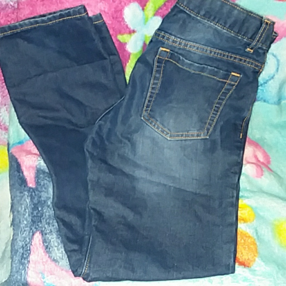Blue denim jeans